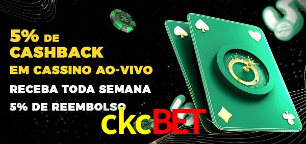 Promoções do cassino ao Vivo ckcbet